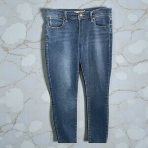 Free People Mid Rise Stretch Skinny Jeans